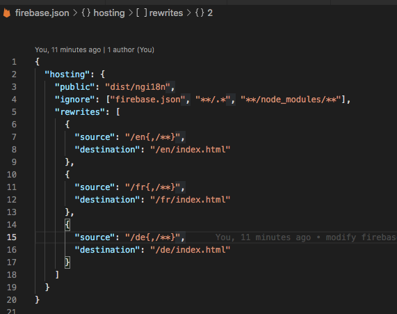 firebase json