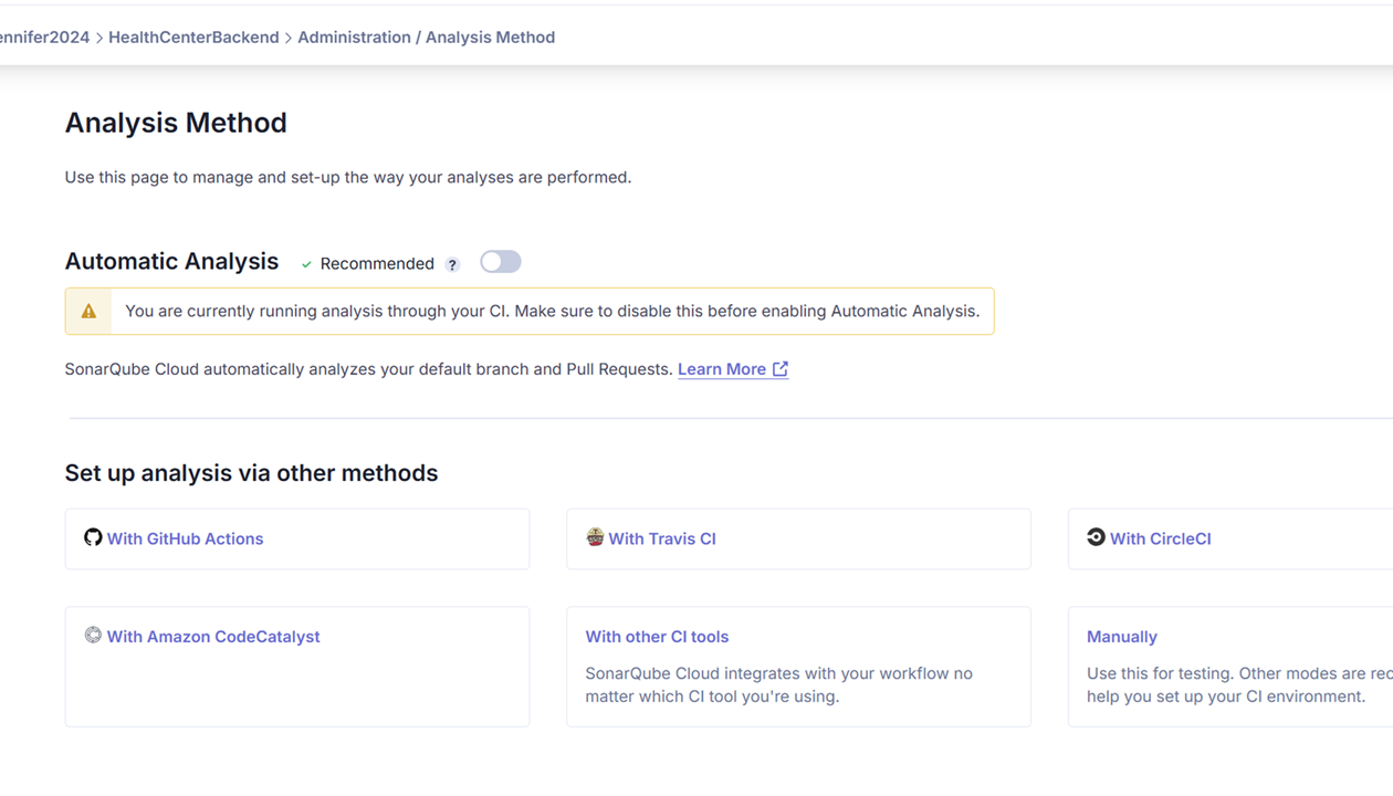 sonarqube service